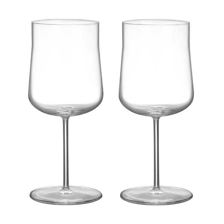 Informal glass on foot 43 cl 2-pack, Clear Orrefors