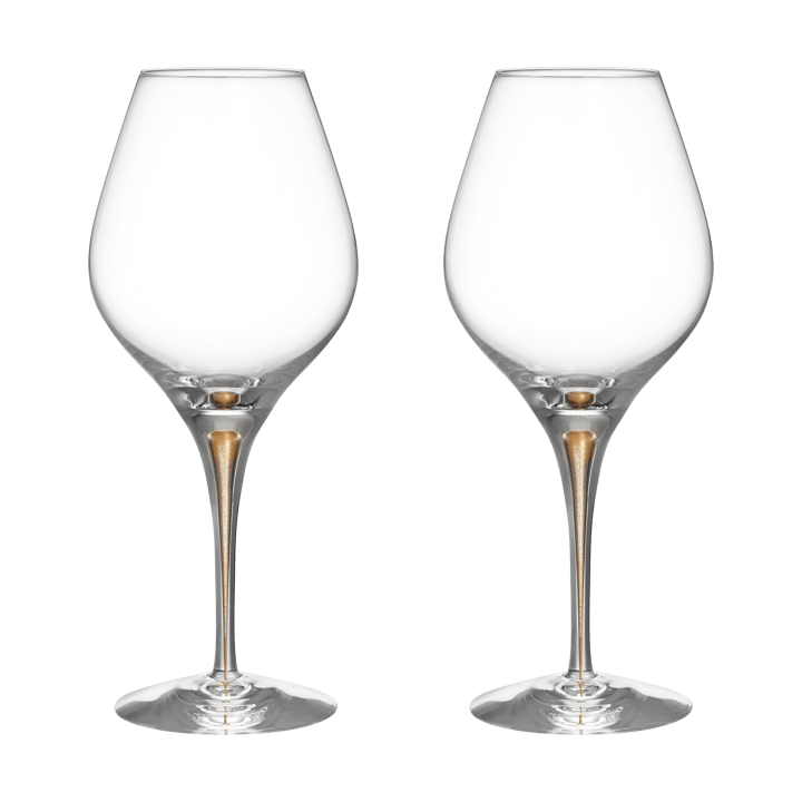 Intermezzo Aroma wine glass 62 cl 2-pack, Gold Orrefors