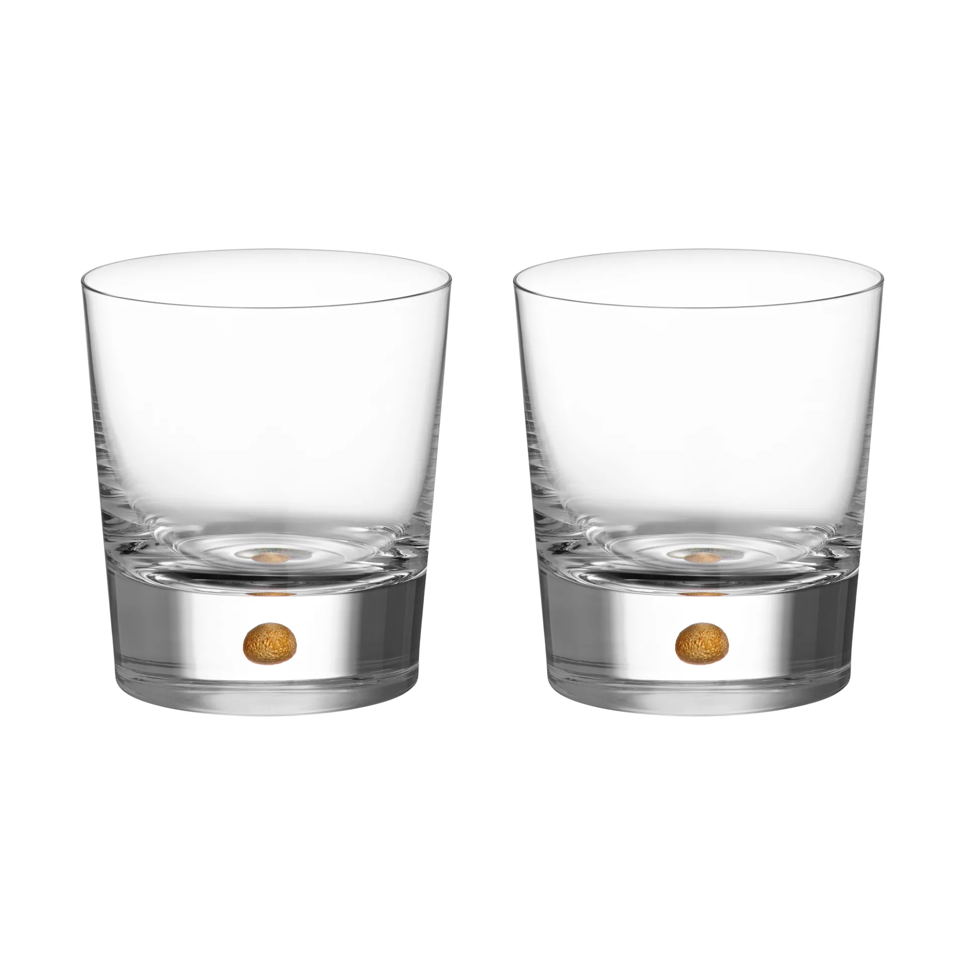 Intermezzo double old fashioned 40 cl 2-pack, Gold Orrefors