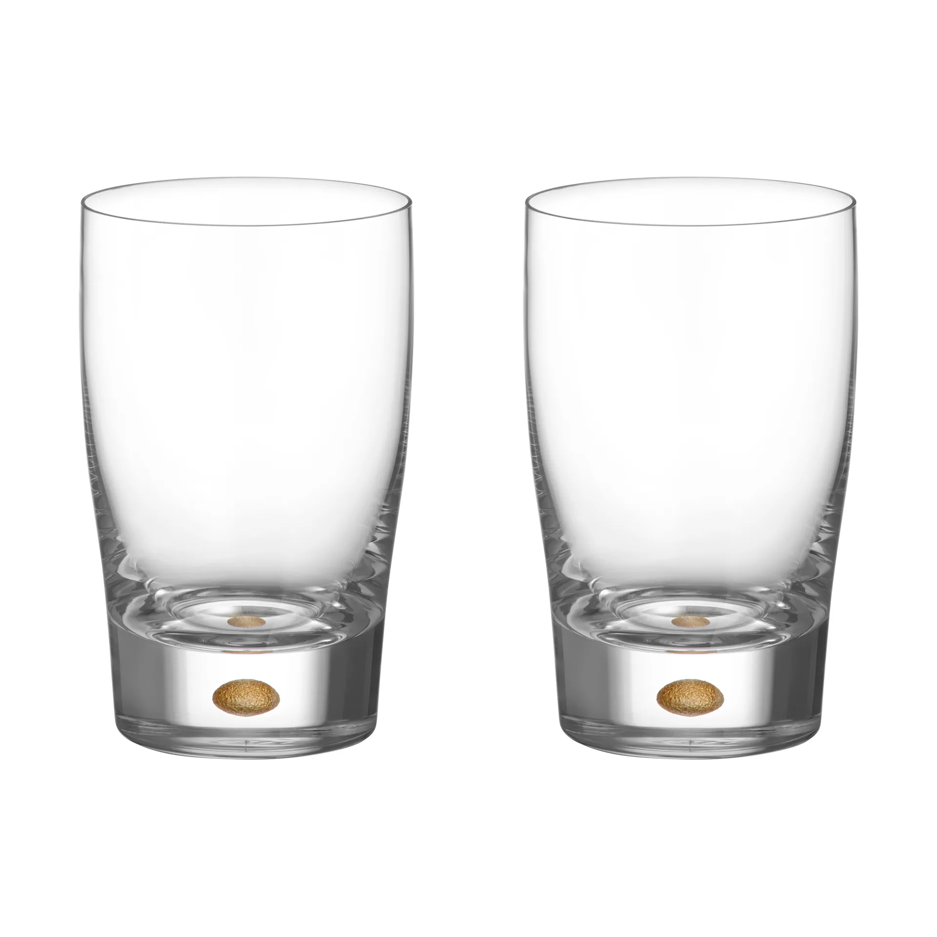 Intermezzo tumbler 25 cl 2-pack, Gold Orrefors