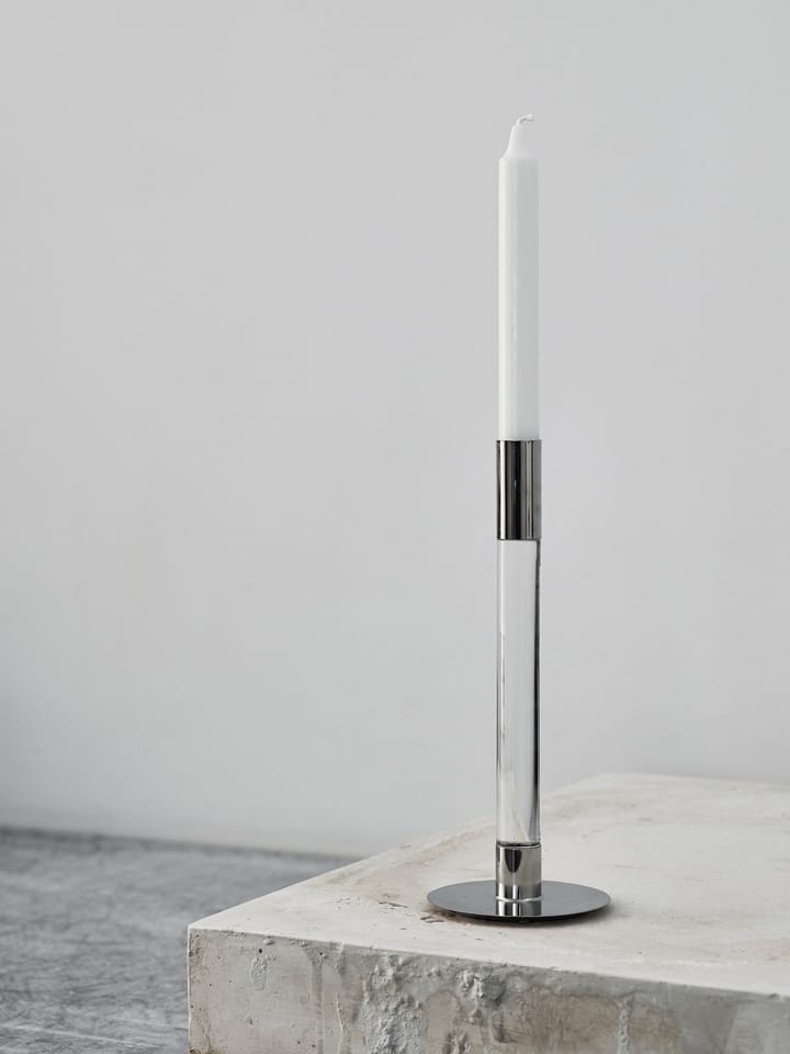 Lumiere candle stick 26.5 cm 2-pack, Clear Orrefors