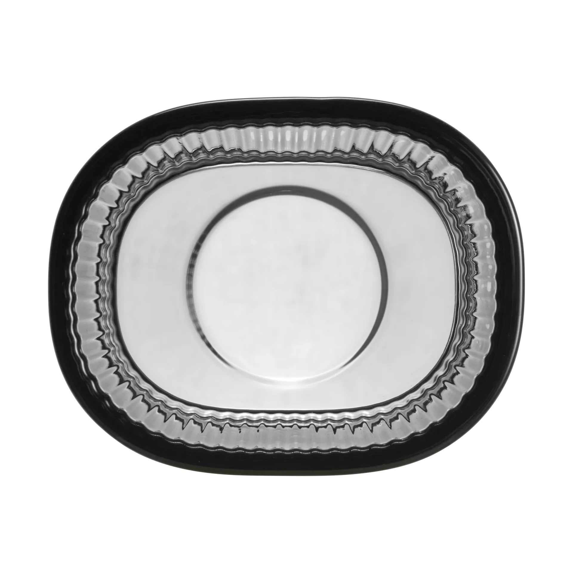 Magica candle holder super ellipse 7 cm, Grey Orrefors