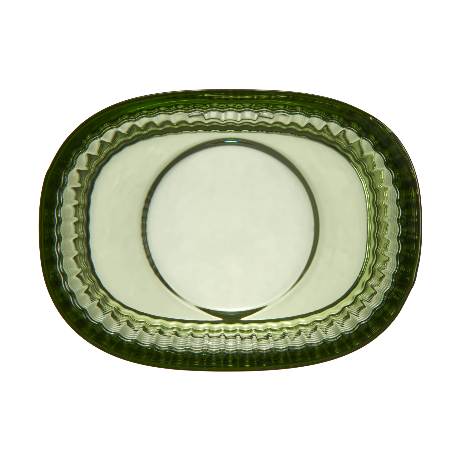 Magica tealight holder super ellipse 5 cm, Green Orrefors