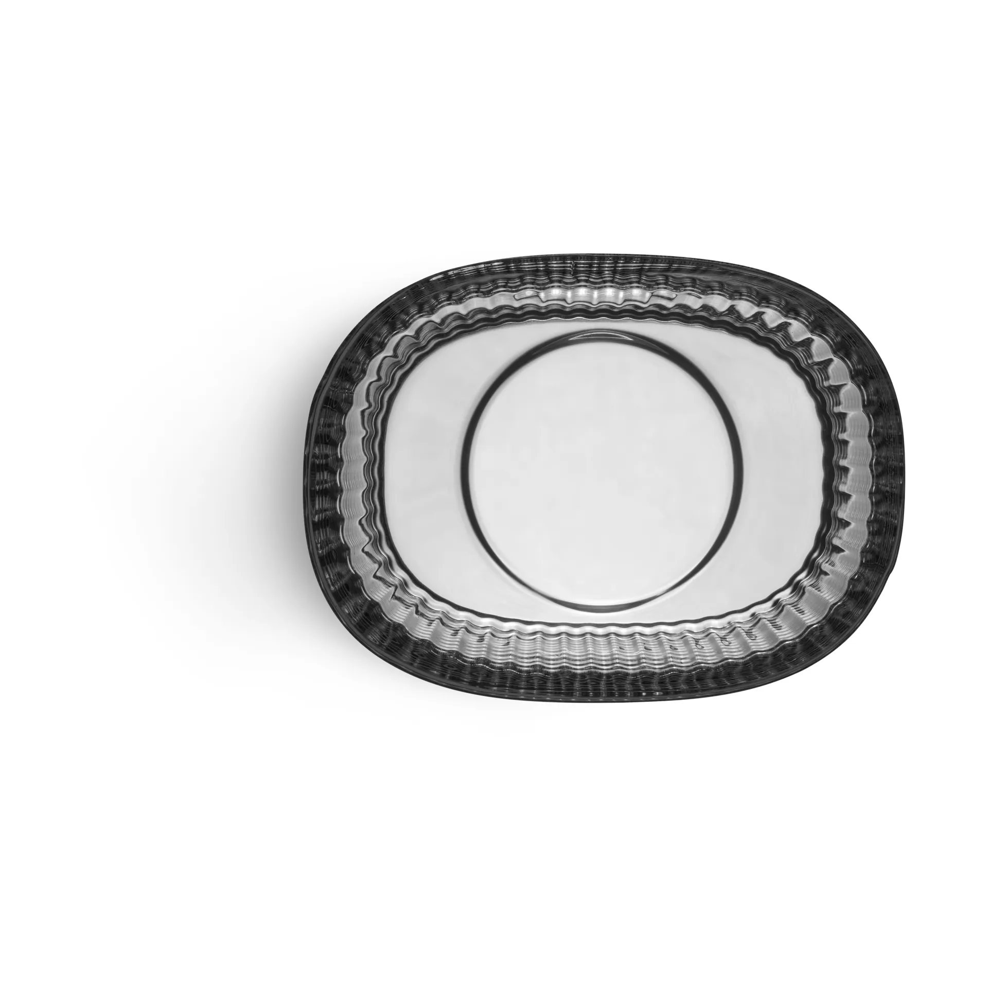 Magica tealight holder super ellipse 5 cm, Grey Orrefors