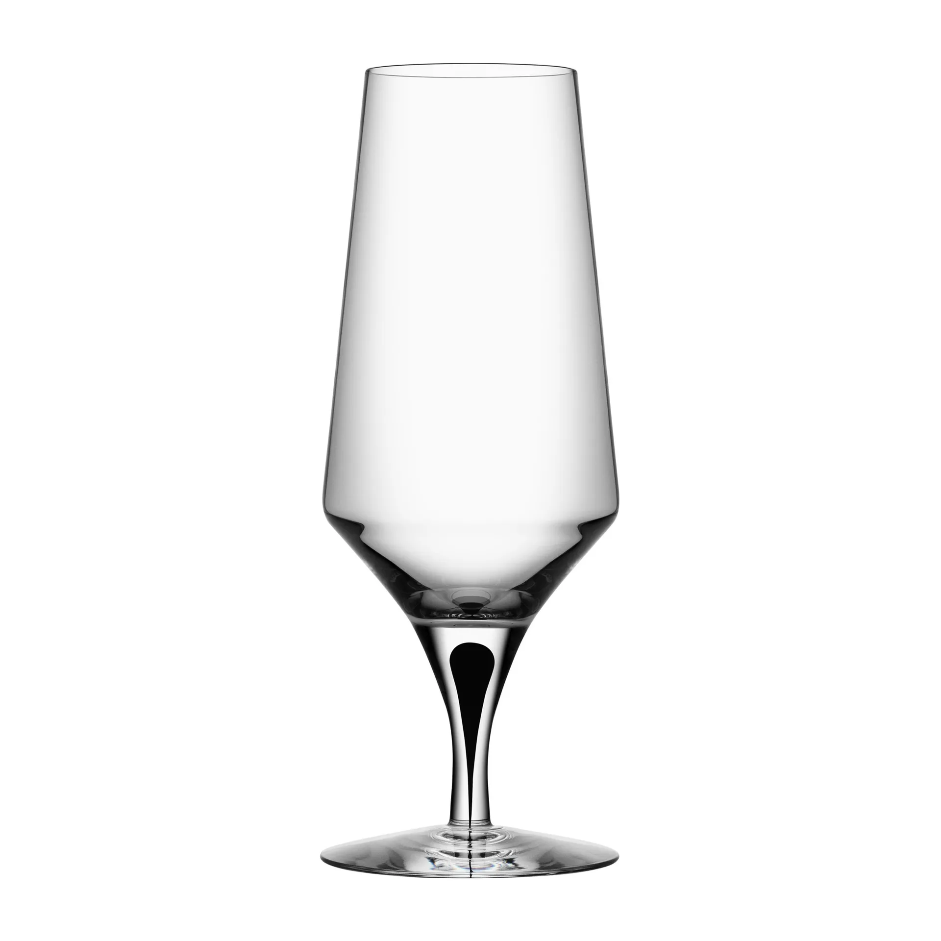 Metropol beer glass 46 cl, Clear / Black Orrefors