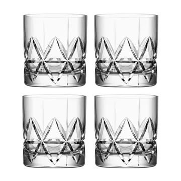 Peak old fashioned glass 4-pack - 25 cl - Orrefors
