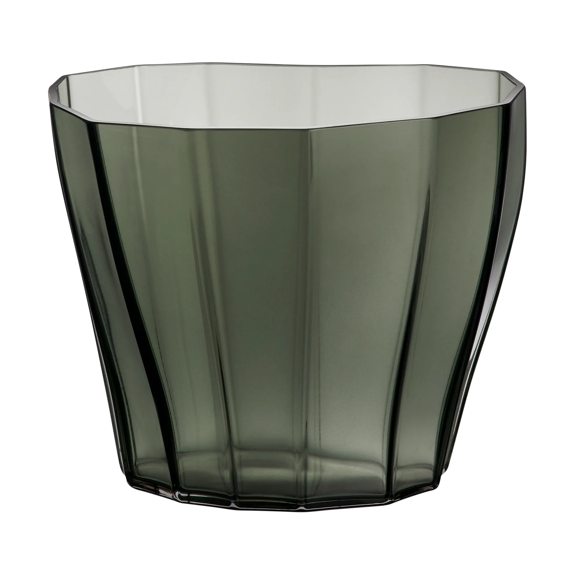 Reed vase 17.5 cm, Moss green Orrefors