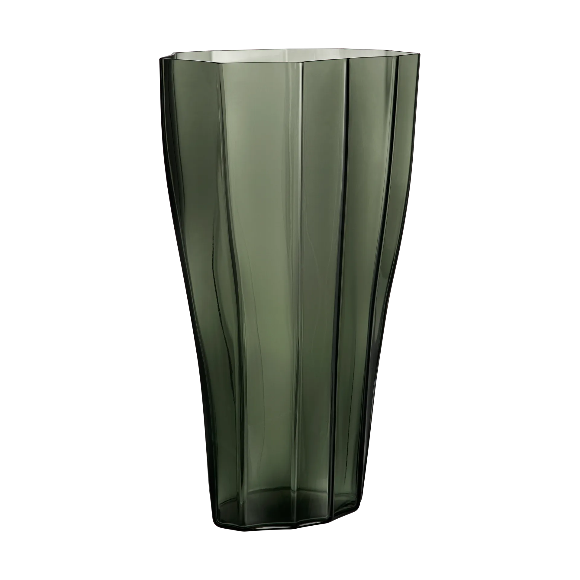Reed vase 50 cm, Moss green Orrefors