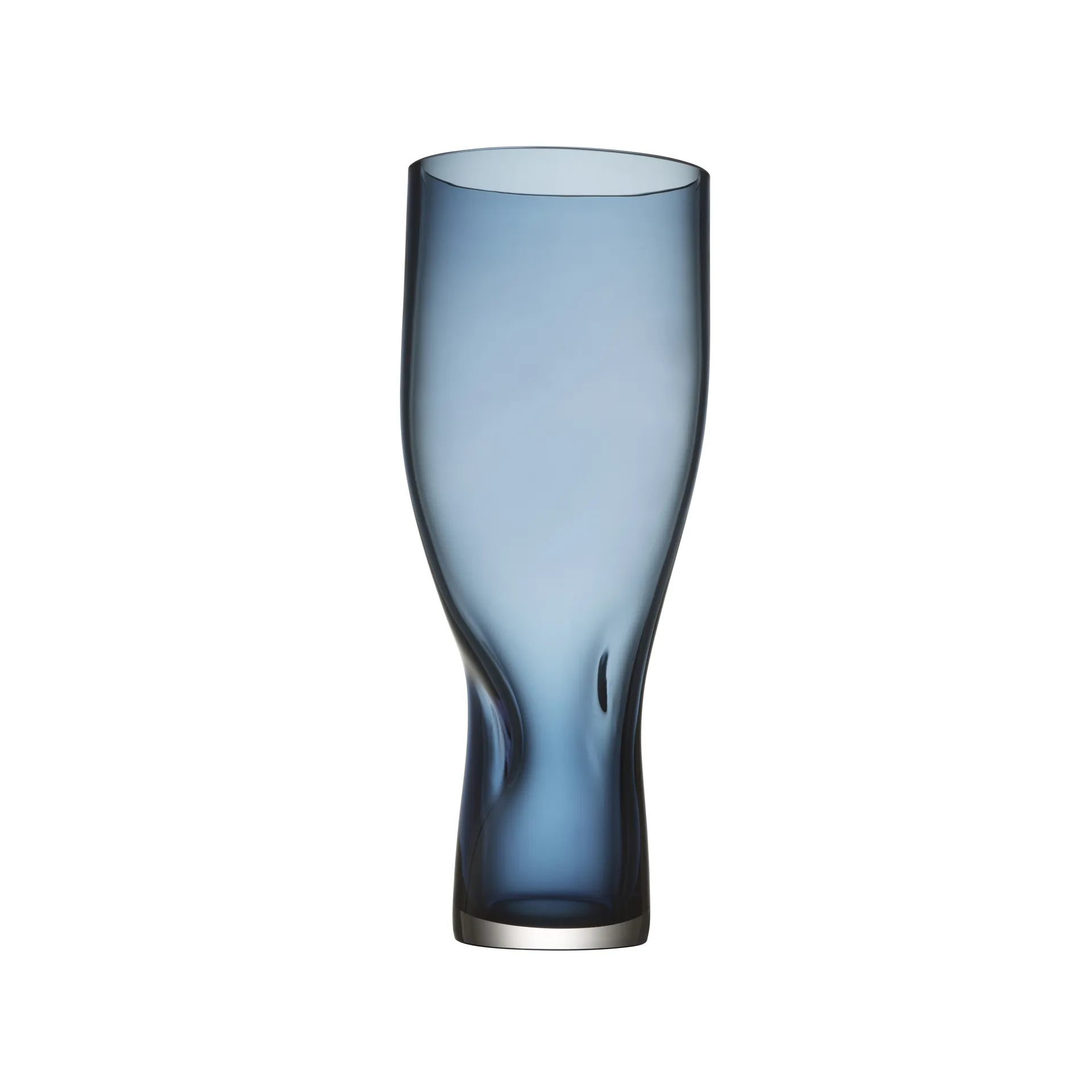 Squeeze vase 34 cm, blue Orrefors