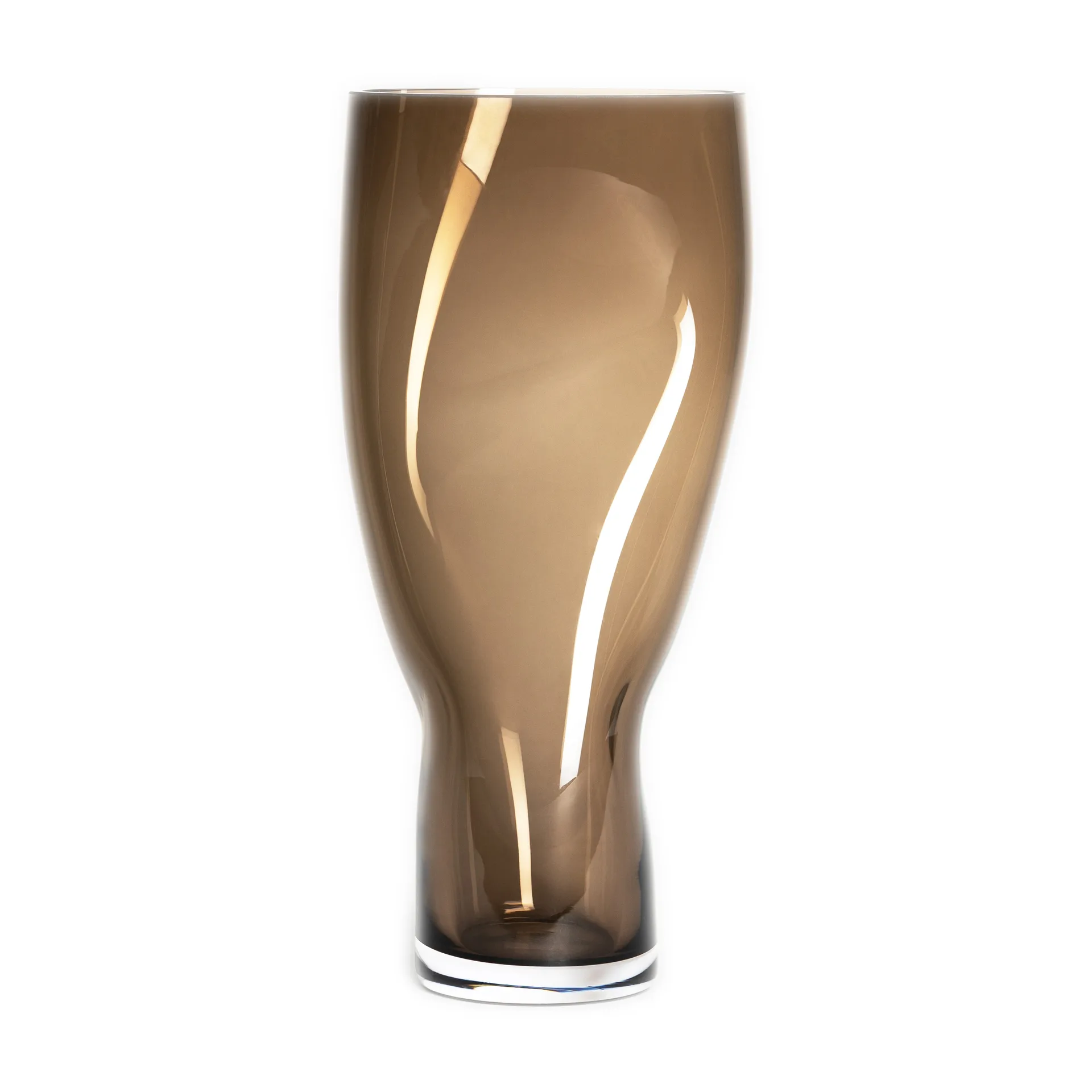 Squeeze vase 34 cm, Brown Orrefors