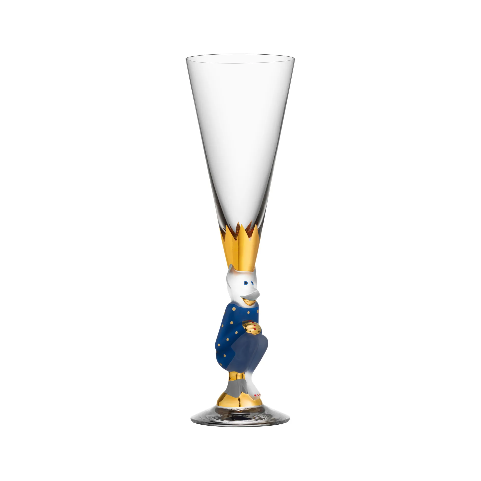 The Sparkling Devil champagne glass 19 cl, Blue Orrefors