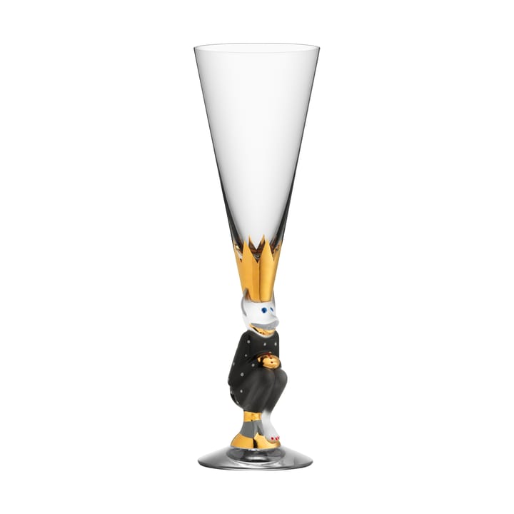 The Sparkling Devil champagne glass 19 cl, Dark grey Orrefors