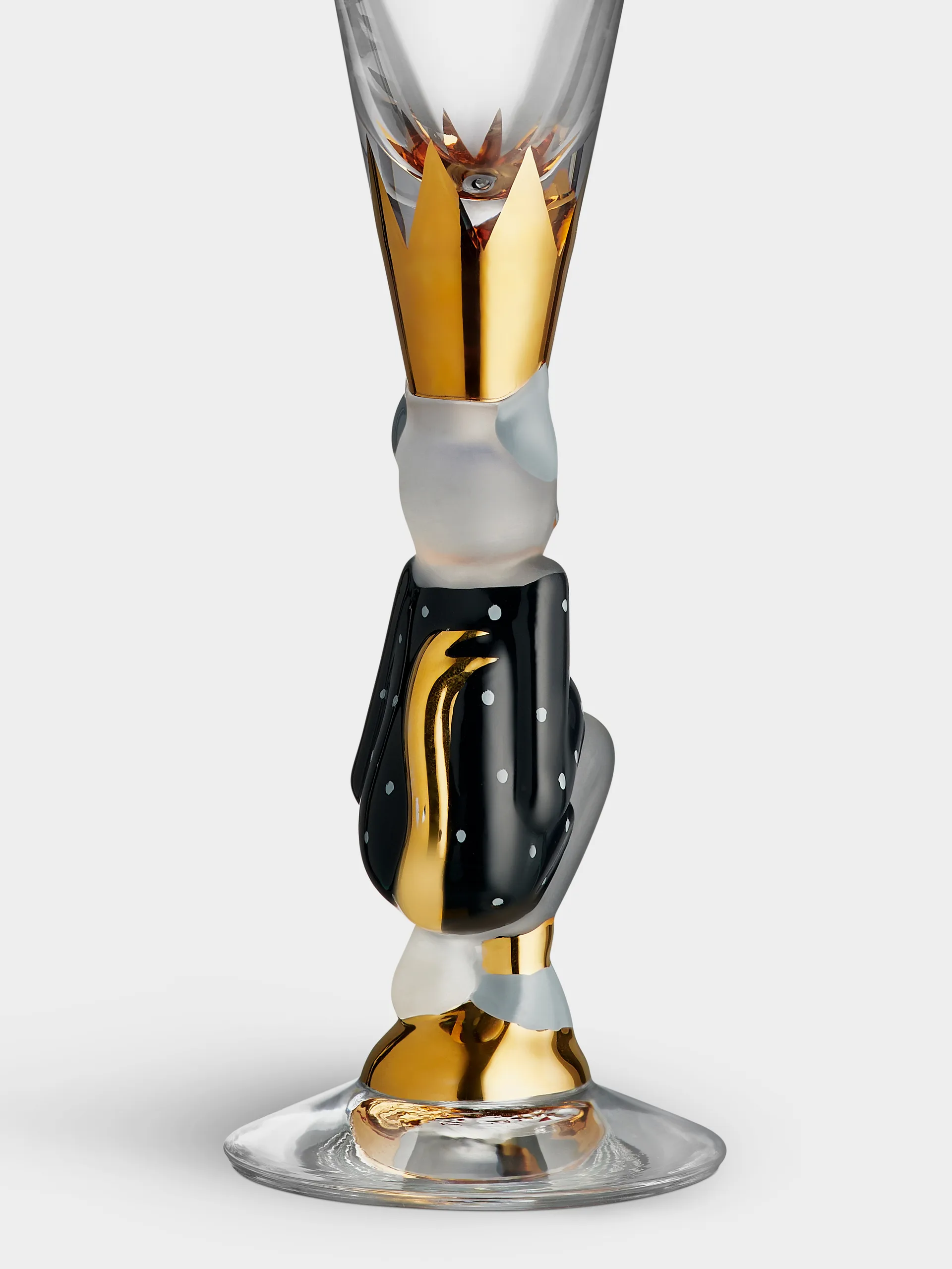 The Sparkling Devil champagne glass 19 cl, Dark grey Orrefors