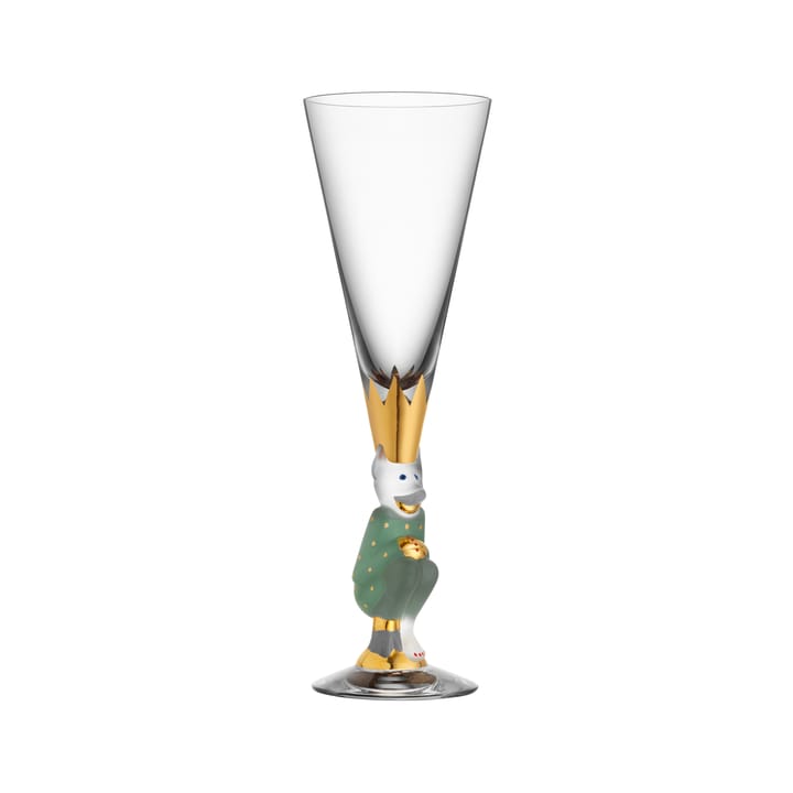 The Sparkling Devil champagne glass 19 cl - green - Orrefors