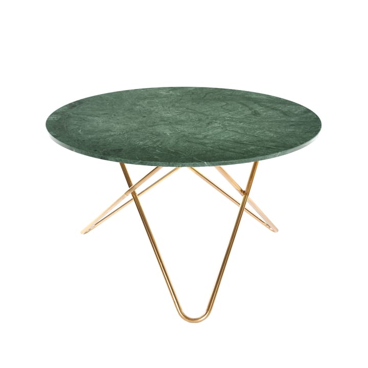 Big O Table dining table, Marble indio. brass stand OX Denmarq