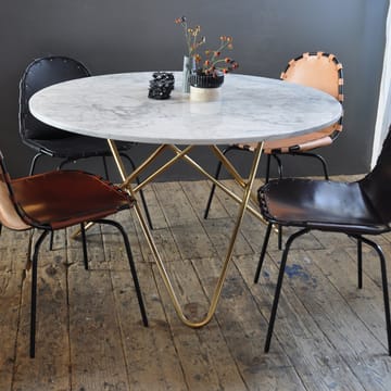 Big O Table dining table - Marble indio. brass stand - OX Denmarq