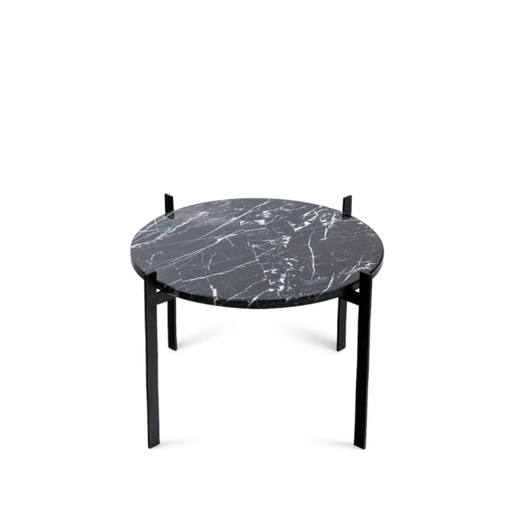 Single Deck tray table, marble black. black stand OX Denmarq