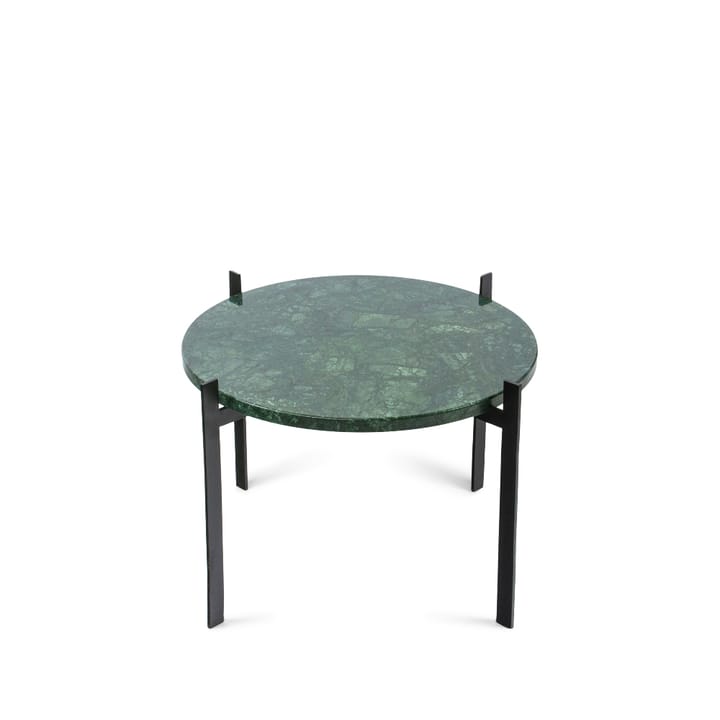 Single Deck tray table, marble green. black stand OX Denmarq