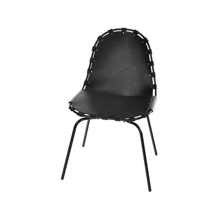 Stretch chair, leather black. black stand OX Denmarq