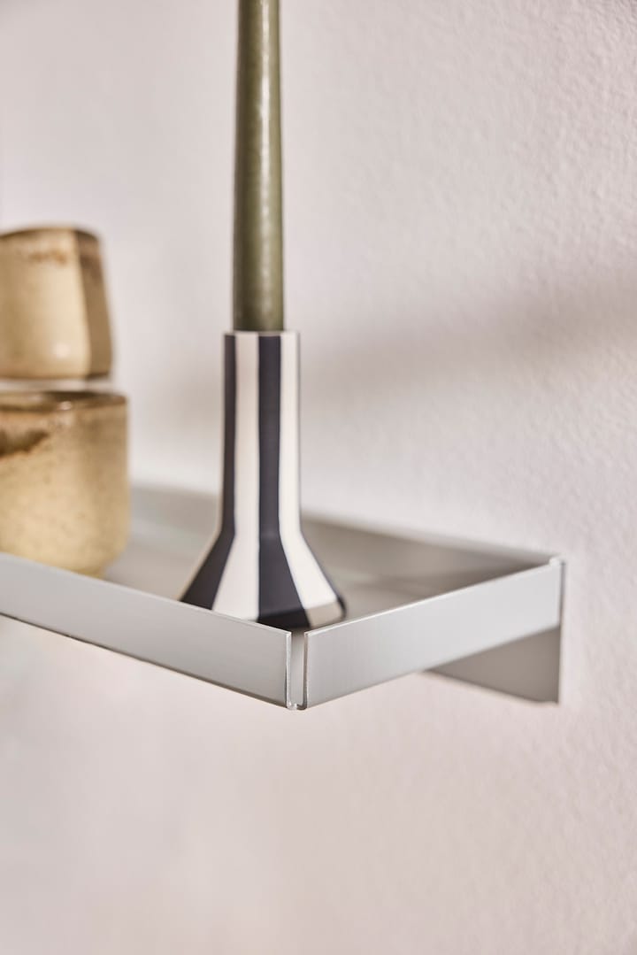 Bakku wall shelf large 16x80 cm, Aluminium OYOY