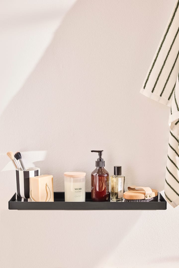 Bakku wall shelf small 16x50 cm, Black OYOY
