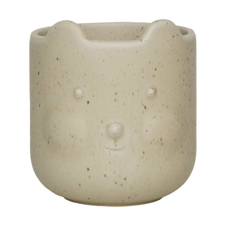 Bear flower pot, Reactive olive OYOY