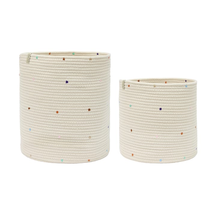 Confetti storage baskets 2 pieces - Multi - OYOY