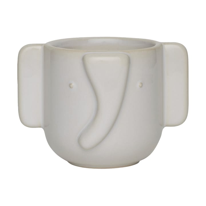 Elephant flowerpot Ø9.6 cm - Off white - OYOY