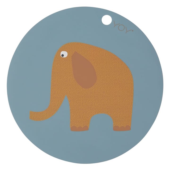 Elephant placemat, Tourmaline OYOY