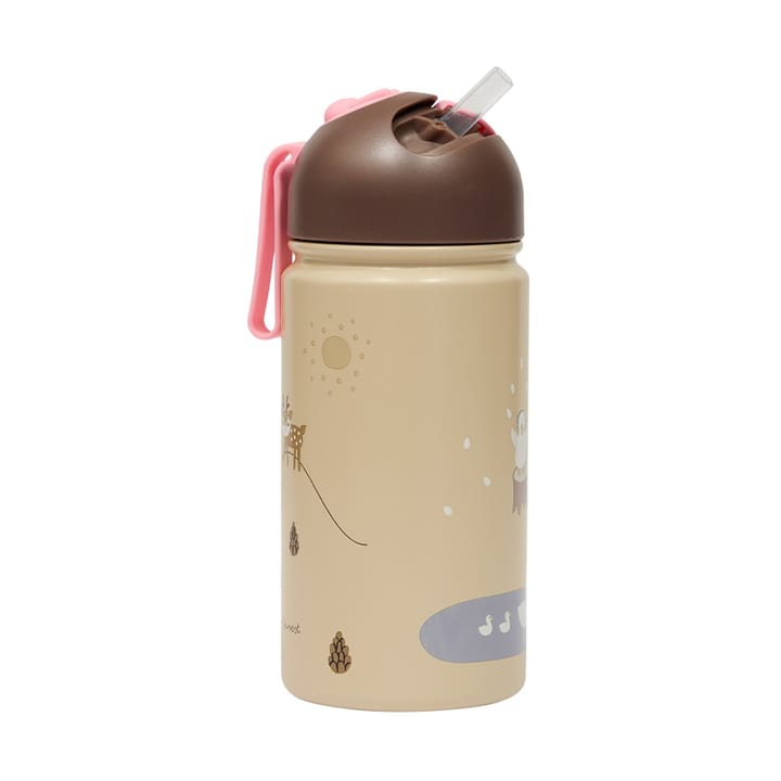 Friends in the Forest thermos bottle 36 cl - Rose - OYOY