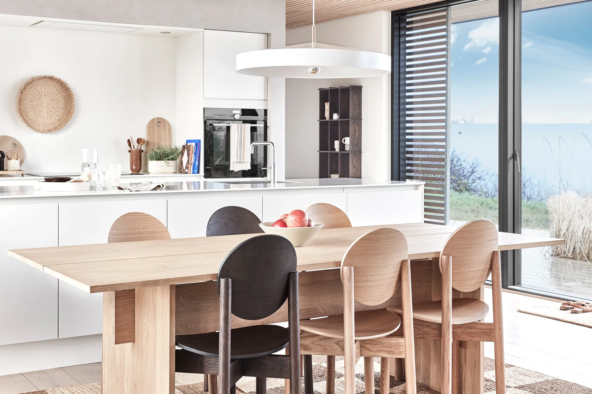 Grid shelf large 15x58 cm, Dark OYOY