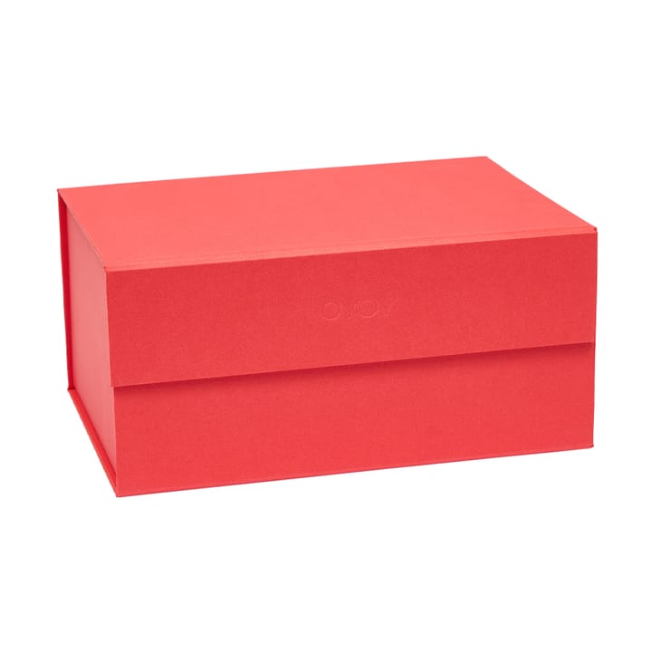 Hako storage box A5 - Cherry red - OYOY