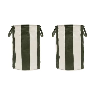 Kara storage basket large Ø38x54 cm - Dark Green - OYOY