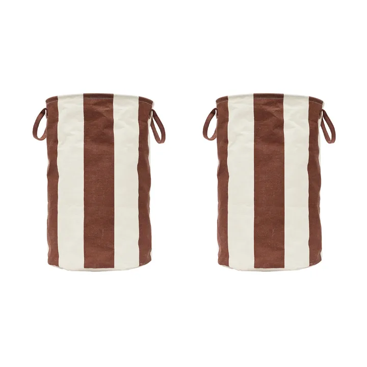 Kara storage basket large Ø38x54 cm - Nutmeg - OYOY