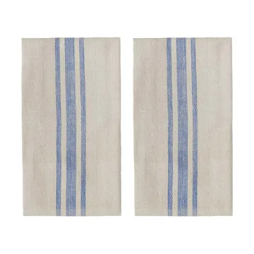Linu kitchen towel 2-pack - Blue - OYOY