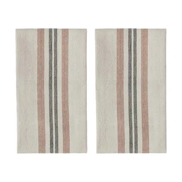 Linu kitchen towel 2-pack - Caramel - OYOY