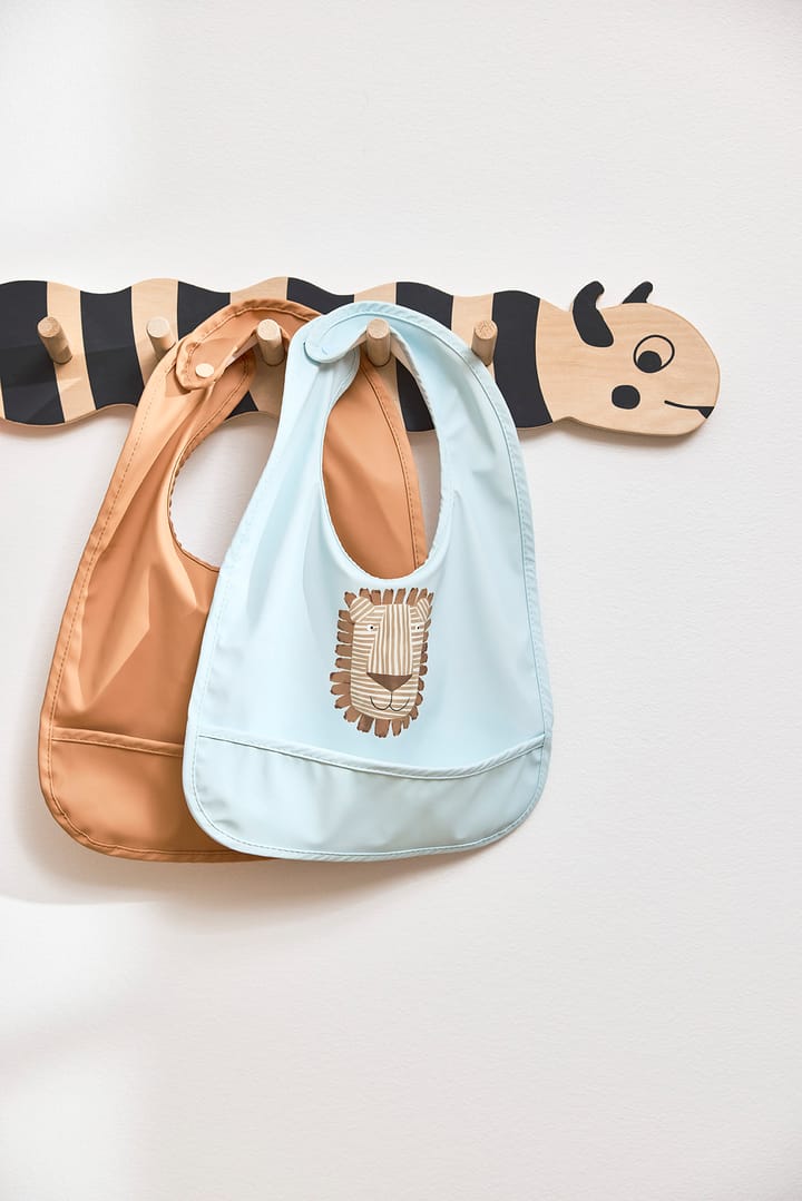 Lobo Lion bib 2 parts, Caramel-ice Blue OYOY
