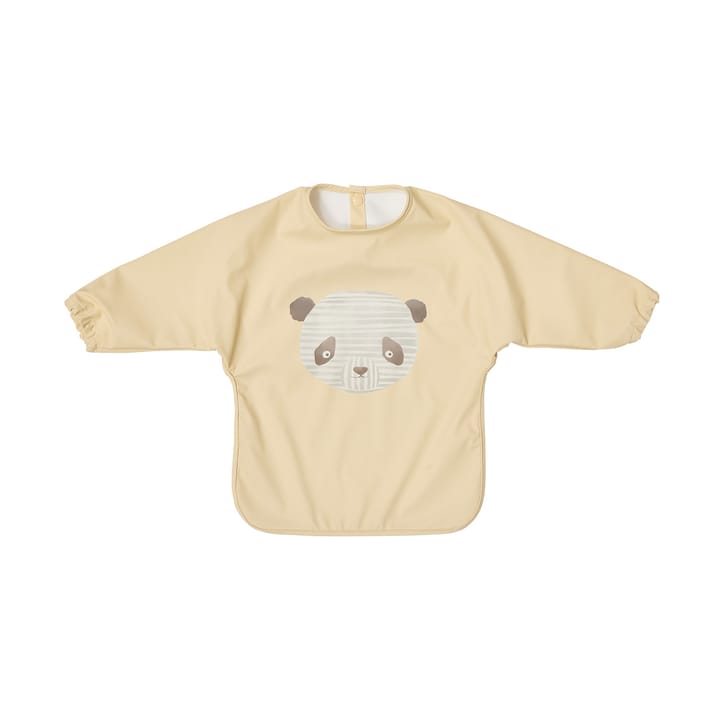 Lun Lun panda bib with sleeve - Butter - OYOY
