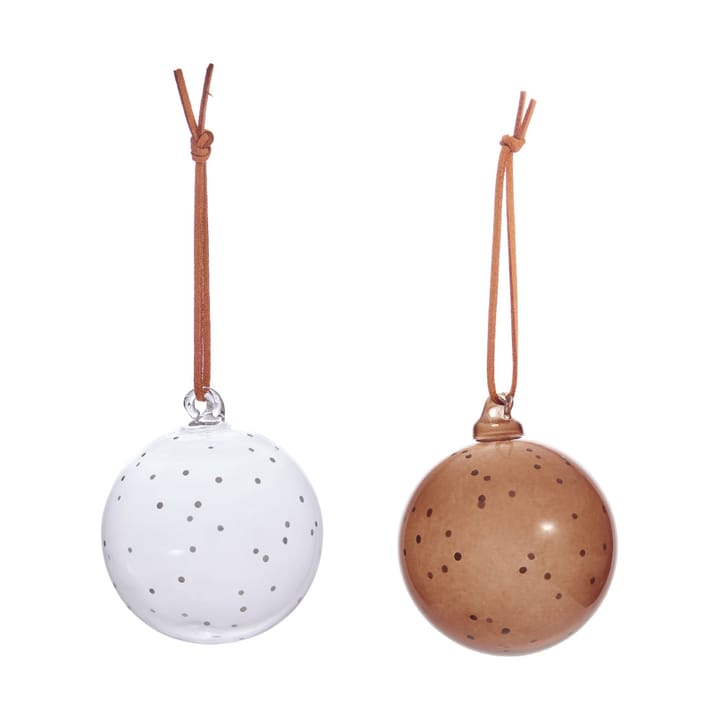 Natale Christmas Christmas ornament 2 pieces - Clear-nutmeg - OYOY