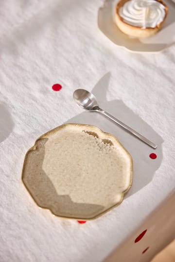 Nori dessert plate 13x15 cm 2-pack - Latte - OYOY