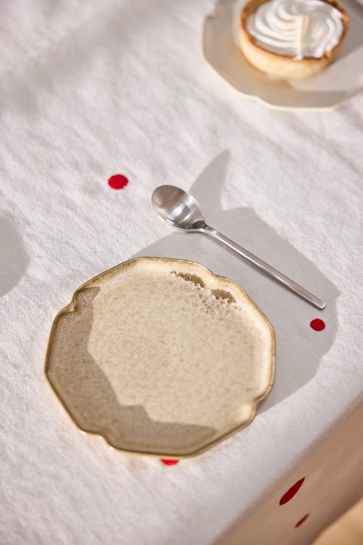 Nori dessert plate 13x15 cm 2-pack, Latte OYOY