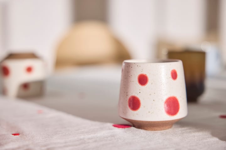 Nori dot cup Ø6.95 cm 2-pack, Blue-red OYOY