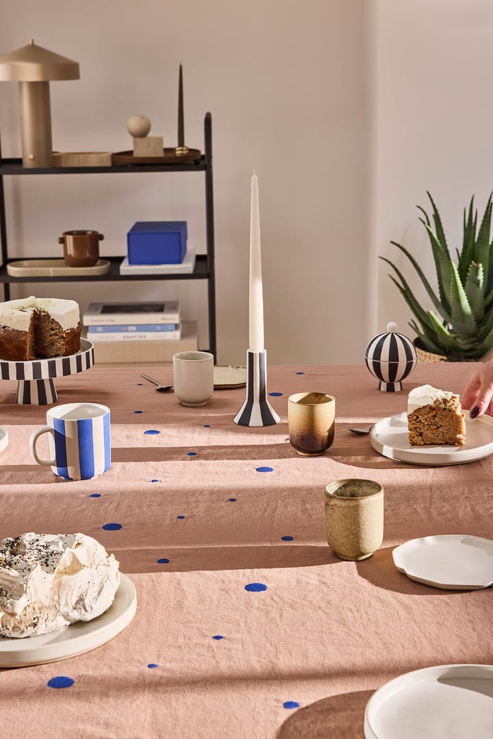Nori tablecloth 140x200 cm, Terracotta-optic blue OYOY