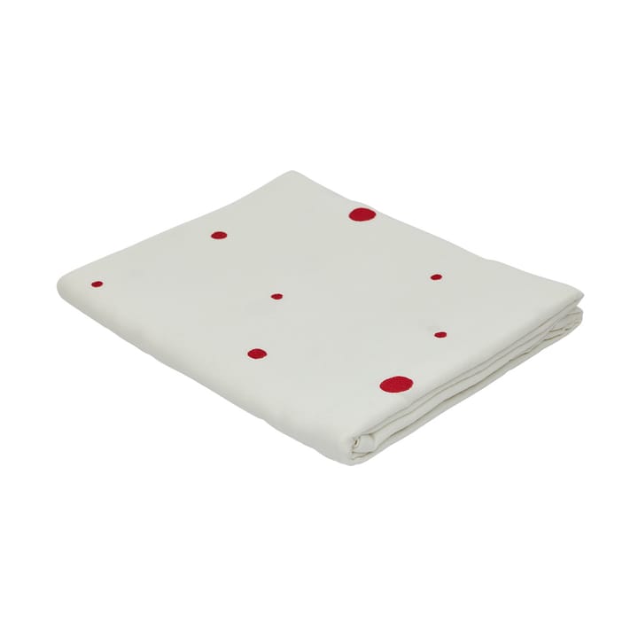 Nori tablecloth 140x260 cm - White-cherry red - OYOY