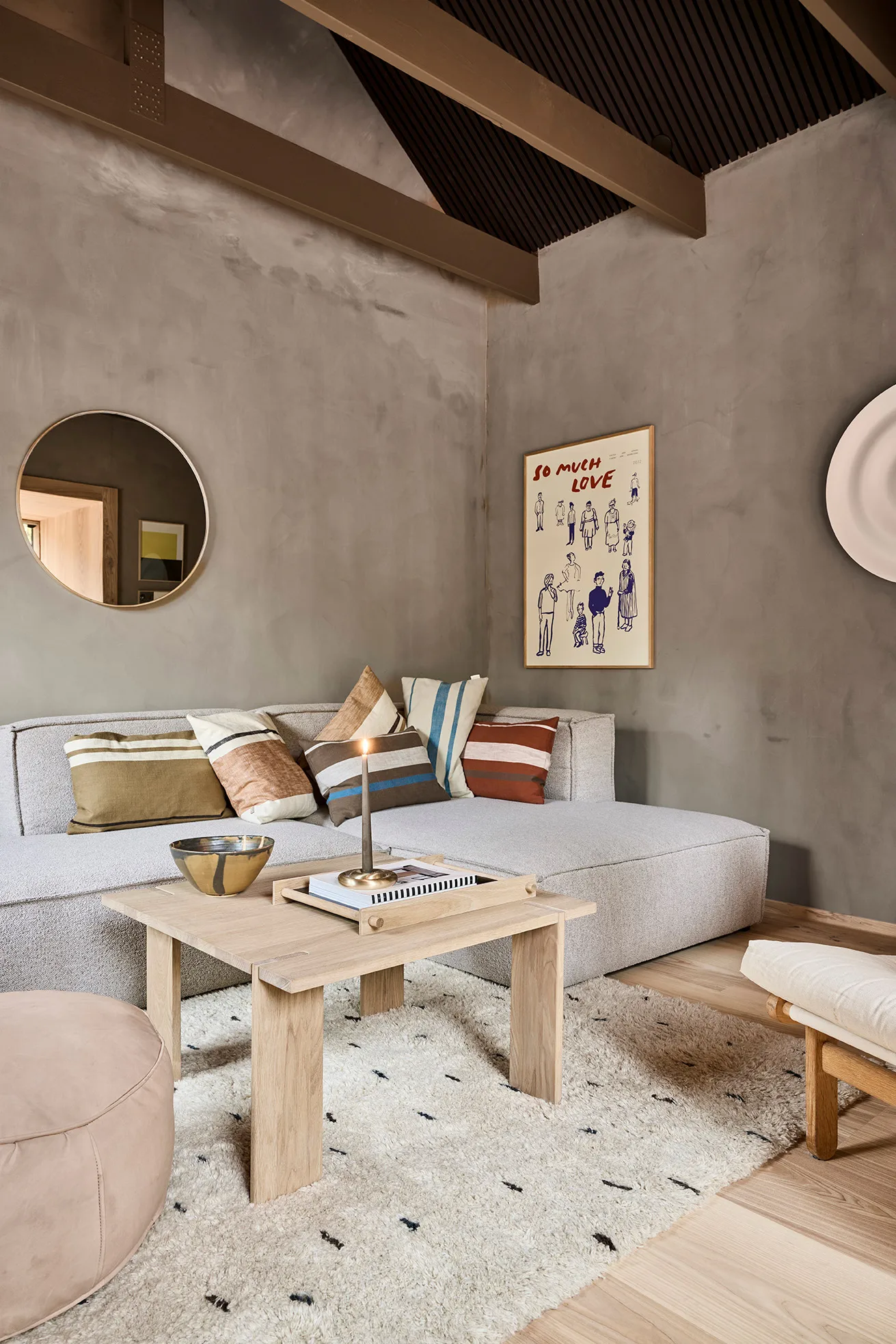 Pieni tray large 34x46 cm, Black OYOY