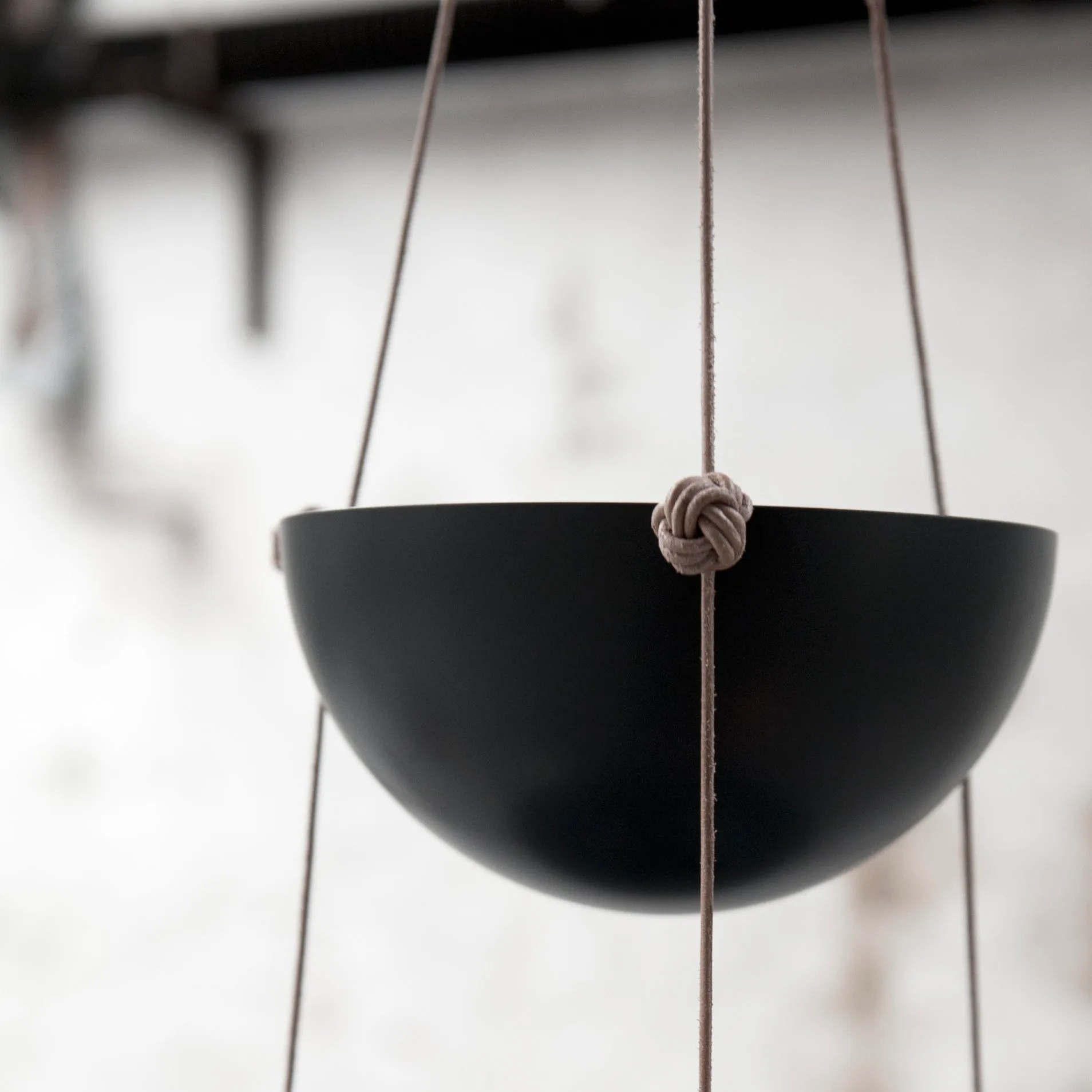 Pif paf puf hanging pots dark grey, 2 levels OYOY