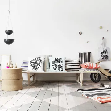 Pif paf puf hanging pots dark grey - 2 levels - OYOY