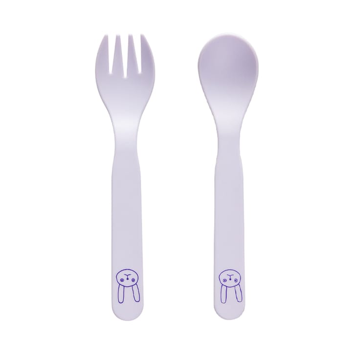 Pullo children's cutlery set - Lavender - OYOY