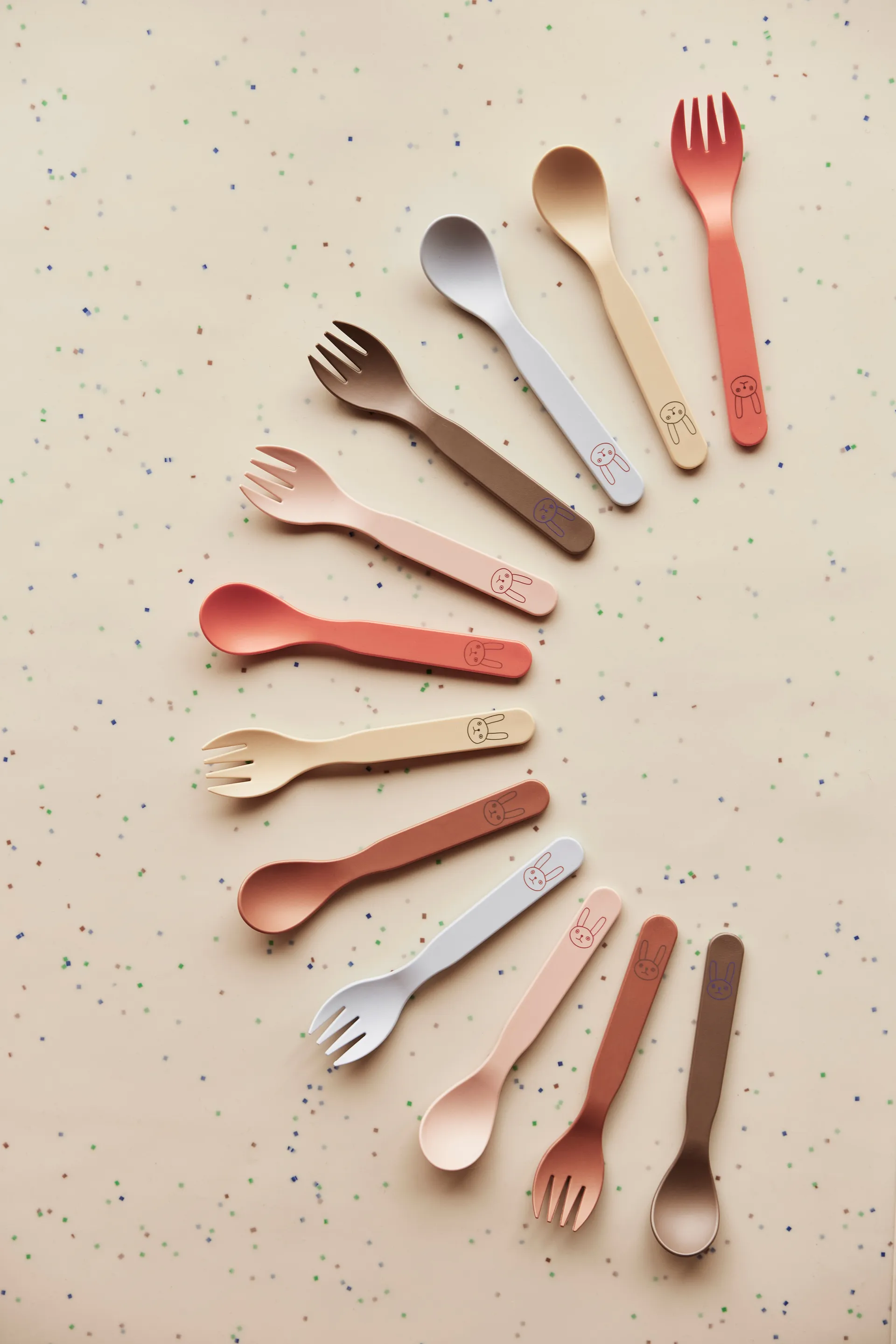 Pullo children's cutlery set, Rose OYOY