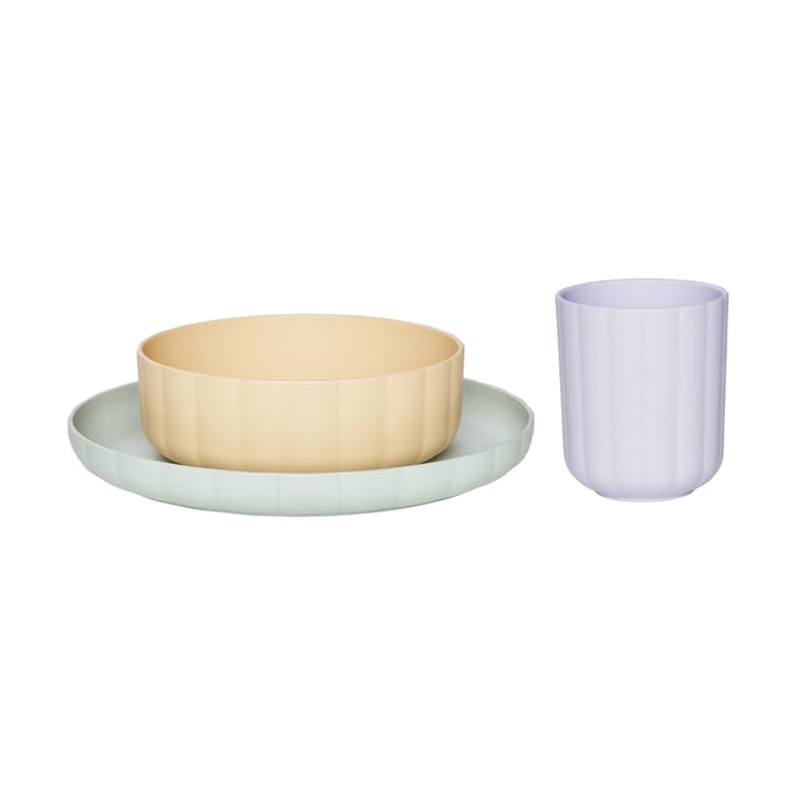 Pullo serving set 3 parts - Pale mint-vanilla-lavender - OYOY